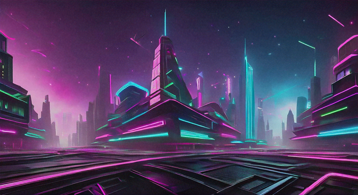 Image of a futuristic city